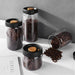 Glass Coffee Bean Storage Jar with Press-Down Vacuum Lid – Airtight Food Canister