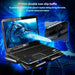 Laptop Cooler Stand with 4 Fans & 2 USB Ports — Fits 13–17 inch