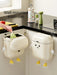 Cream Wall-mounted Kitchen Bin with Lid — 9L / 12L (DIY option)