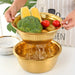 3-in-1 Stainless Steel Kitchen Set with Built-in Grinder, Filter and Mixing Bowl