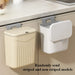 Space-Saving Wall-Mounted Kitchen Bin — Durable Plastic, White or Yellow