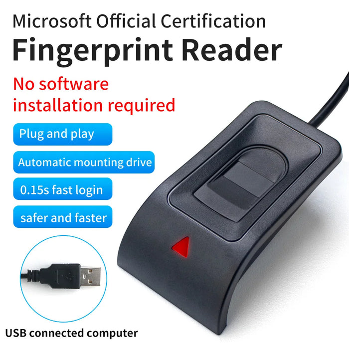 USB Fingerprint Reader — Windows Hello Biometric Login (Windows 10/11)