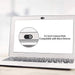 Webcam Privacy Cover — Slim Slide Shutter, 1/3/15 Pack (Black or White)