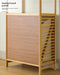 3/4-Tier Bamboo Laundry Hamper & Bathroom Rack with Pull-Out Shelves
