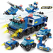 147-piece 6-in-1 City Police Building Block Set (monkey man) – Small bricks for ages 6-12