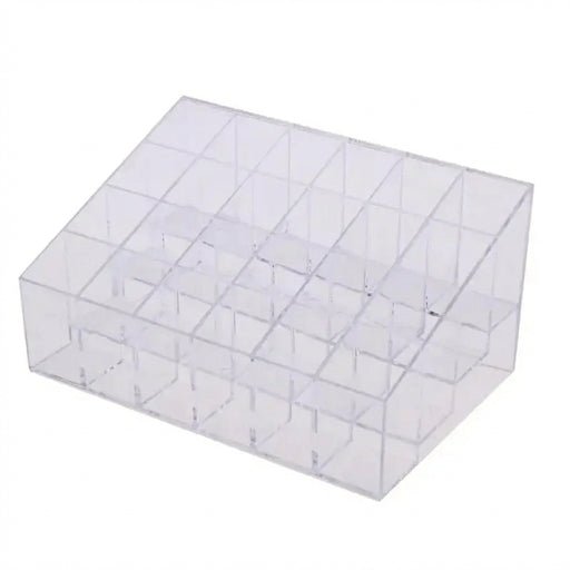 Acrylic 24-Grid Lipstick & Makeup Organiser Display Rack (Large)
