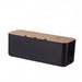 Cable Management Box with Bamboo Cover — Hide Power Strips & Desk Wires