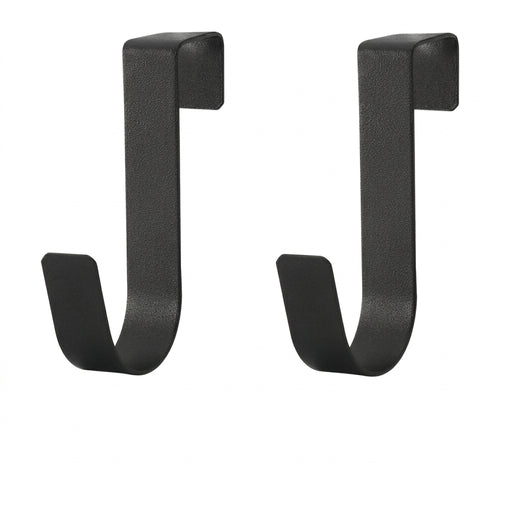 S-shaped Metal Over-Cabinet Door Hooks — Multi-purpose Kitchen & Bathroom Storage