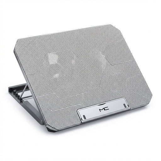 Q100 Laptop Cooling Pad — Twin Fans, LED Screen & Dual USB Ports
