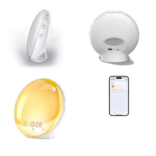 Wake-Up Light Alarm Clock with Sunrise/Sunset Simulation, Dual Alarms, FM Radio & Natural Sounds