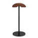Black Walnut Wood and Aluminium Headphone Stand — Solid Metal Base Desk Headset Holder
