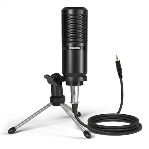 PM360TR Condenser Tabletop Microphone — 3.5mm Cardioid for PC, Phone & Recording