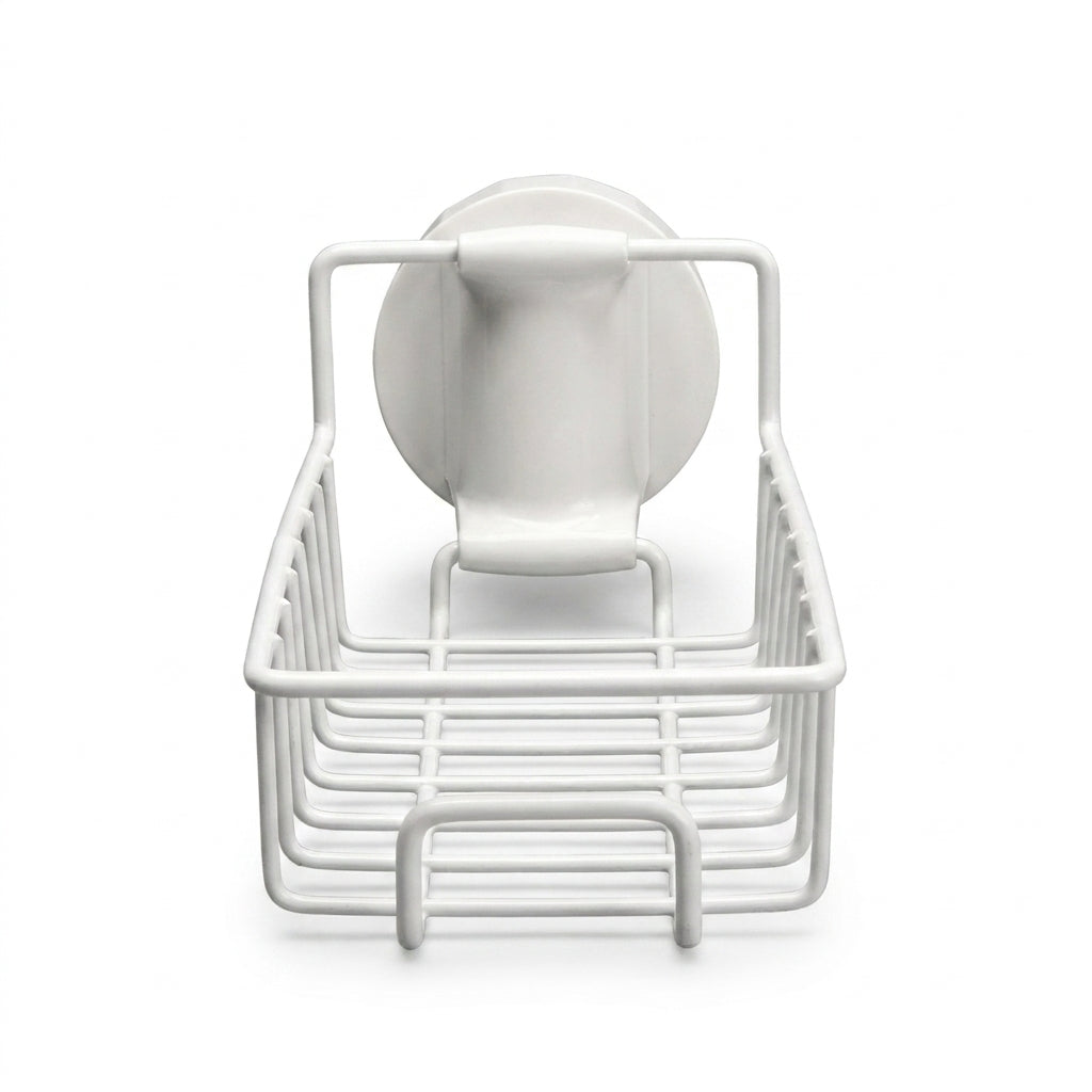 Stainless Steel Under-Tap Sponge Holder — Adjustable Kitchen & Bathroom Rack