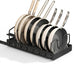 Under-Cabinet Pull-Out Pots & Pans Organiser — Sliding Tray with 8 Adjustable Dividers
