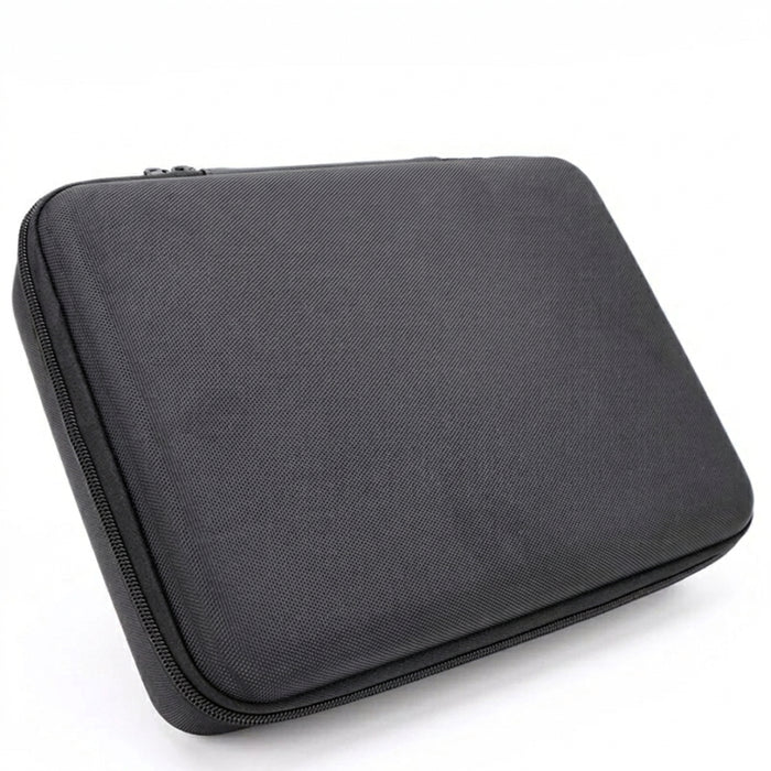 15-Slot Velvet Watch & Jewellery Storage Box, Portable Black (Size L)