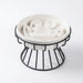 Elevated Ceramic Slow Feeder Bowl — Anti‑Choking Maze with Iron Stand