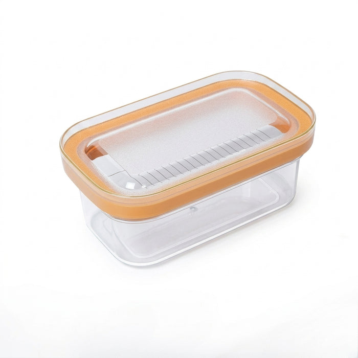 Airtight Butter Slicer & Keeper with Lid — Cutter and Fridge Storage Dish