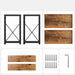 2-Tier Wood & Metal Spice Rack — Countertop Shelf Organizer