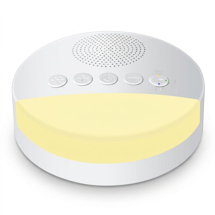 Baby White Noise Machine — USB Rechargeable Sleep Sound Player with Timer & Night Light