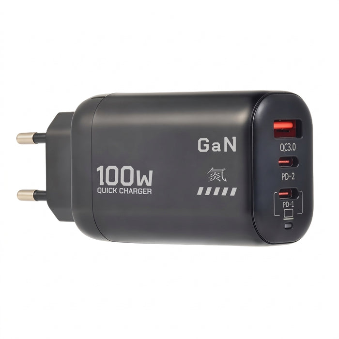 100W GaN USB-C PD Fast Charger – QC3.0 & PPS (UK/EU/KR)
