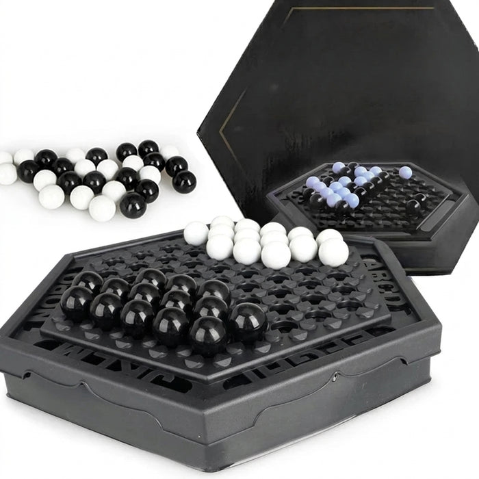 Portable Push-Marble Family Board Game — Strategy for Kids (6+)