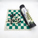 Portable Barrel Folding Chess Set — Plastic Pieces for Travel, Family & Kids