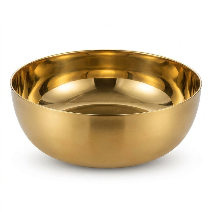 Stainless Steel Mixing Bowl with Lid — Heavy-Duty, Dishwasher-Safe