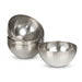 TastyWay Stainless Steel Bowls — S, M, L Vintage Silver Mixing & Serving Set