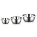 Stainless Steel 3-Piece Thick Round Basins — 18/26/36 cm