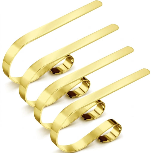 Metal Christmas Stocking Holders for Mantelpiece, 2 or 4 Pack